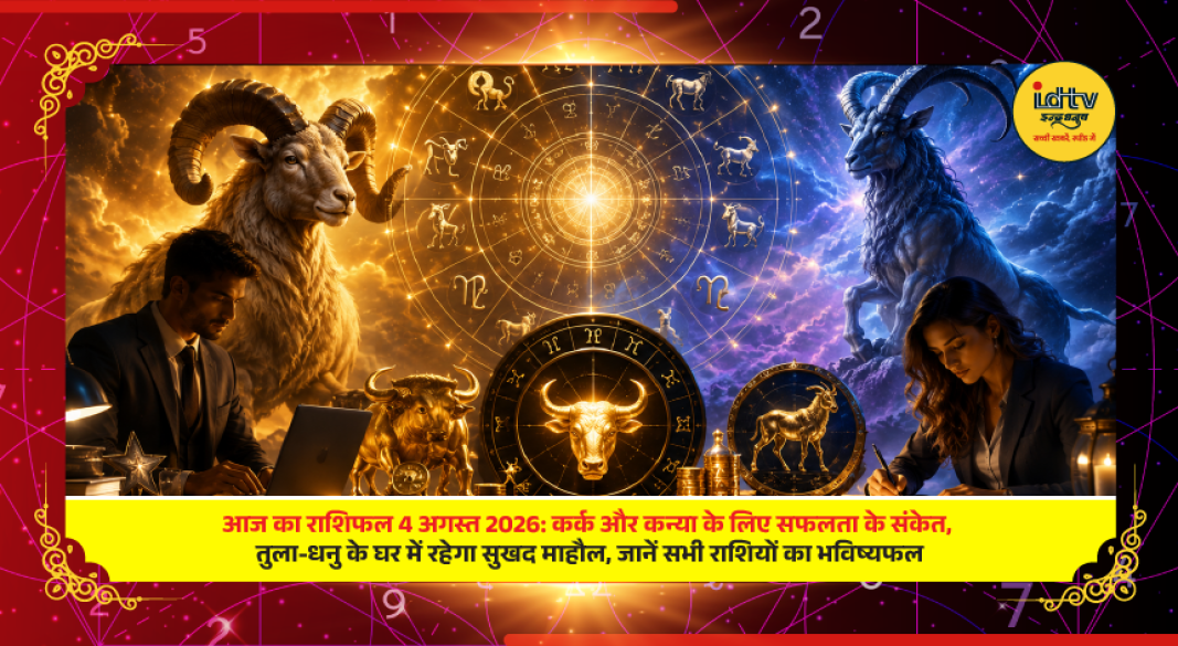 4 August 2026 horoscope showing zodiac predictions, career success, family happiness and daily astrology guidance
