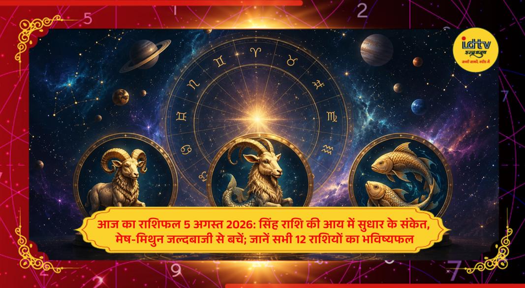 Horoscope prediction for August 5, 2026, featuring all 12 zodiac signs and daily astrology guidance