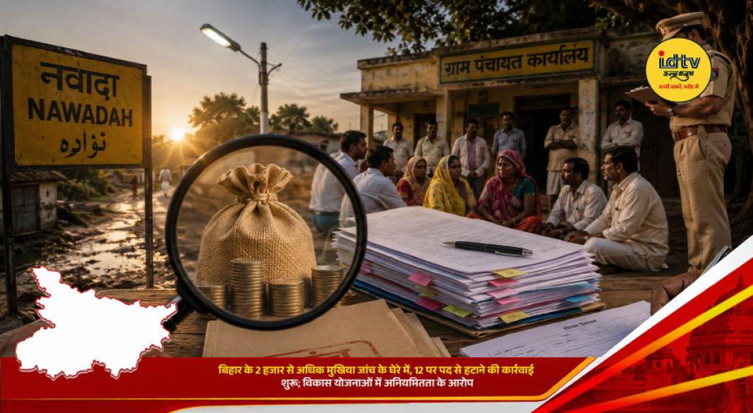 Over 2,000 Bihar mukhiyas face scrutiny over alleged irregularities in development schemes, with action initiated against 12.