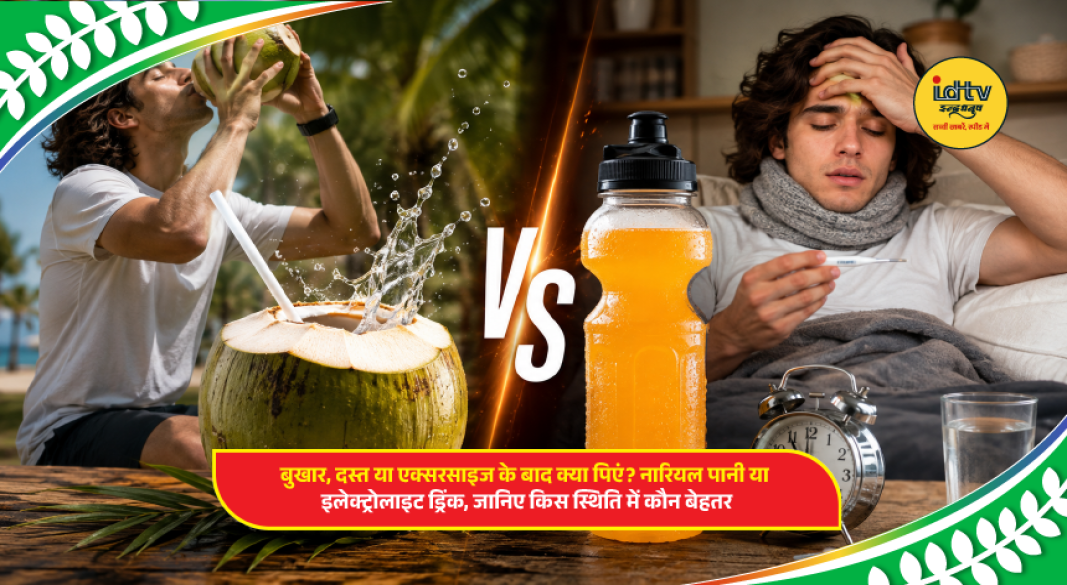 Coconut water and electrolyte drinks compared for hydration after fever, diarrhea, vomiting, exercise and heavy sweating