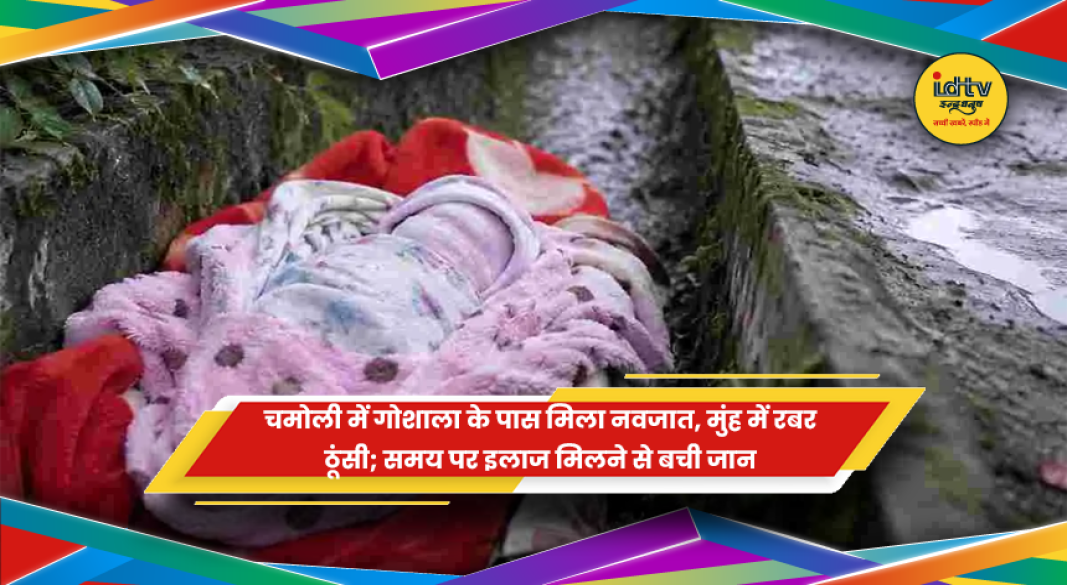 चमोली में गोशाला के पास मिला नवजात