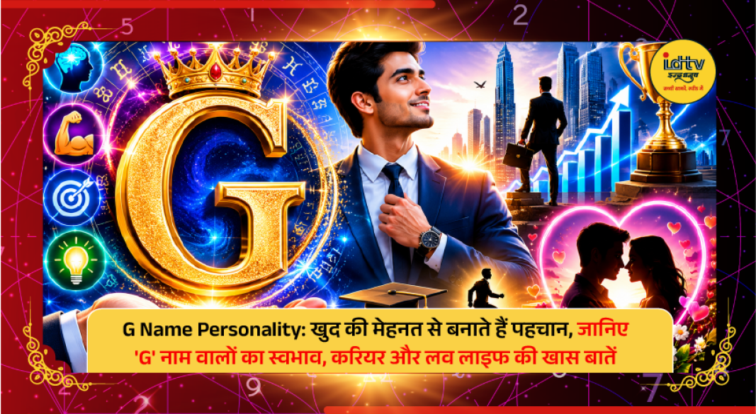 Alphabet G symbol with personality traits, career and love life insights based on astrology.