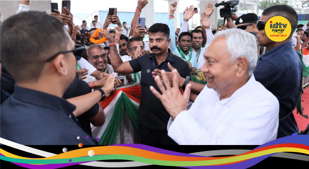 Bihar CM Nitish Kumar during Samriddhi Yatra visit to Purnia and Katihar districts.