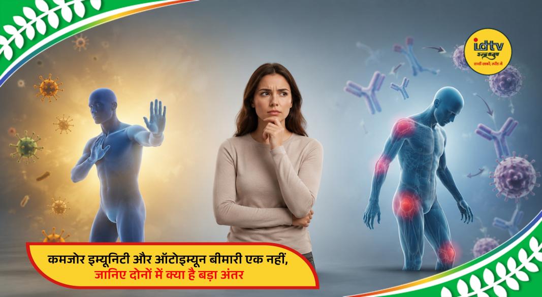 Weak immunity and autoimmune disease have different causes, symptoms and effects on the body