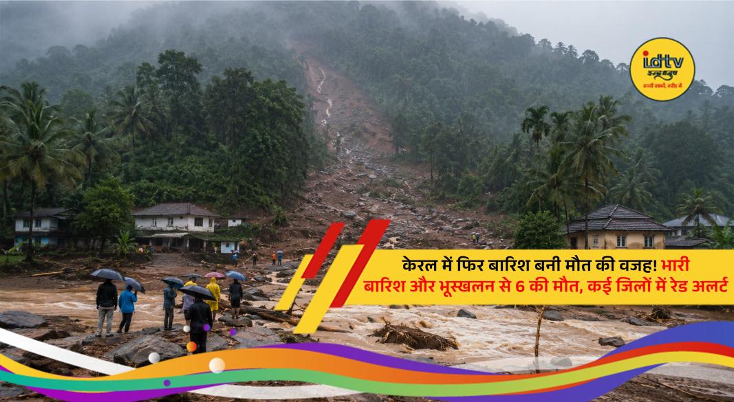 Rescue teams evacuate residents after heavy rain and landslides in Kerala as IMD issues a red alert.