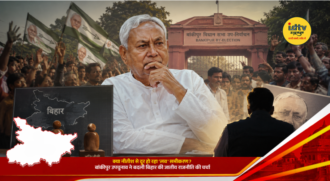 Bihar political leaders during election discussions as the Bankipur bypoll sparks debate over changing caste equations and voter trends.