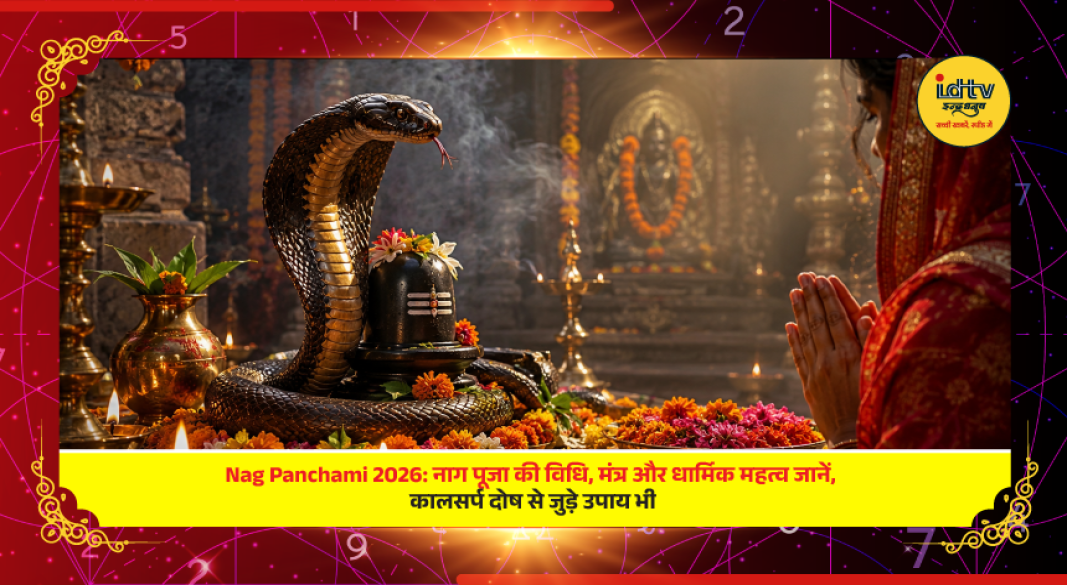 Nag Panchami 2026 worship with Nag Devta, Lord Shiva, traditional rituals, mantras and religious significance