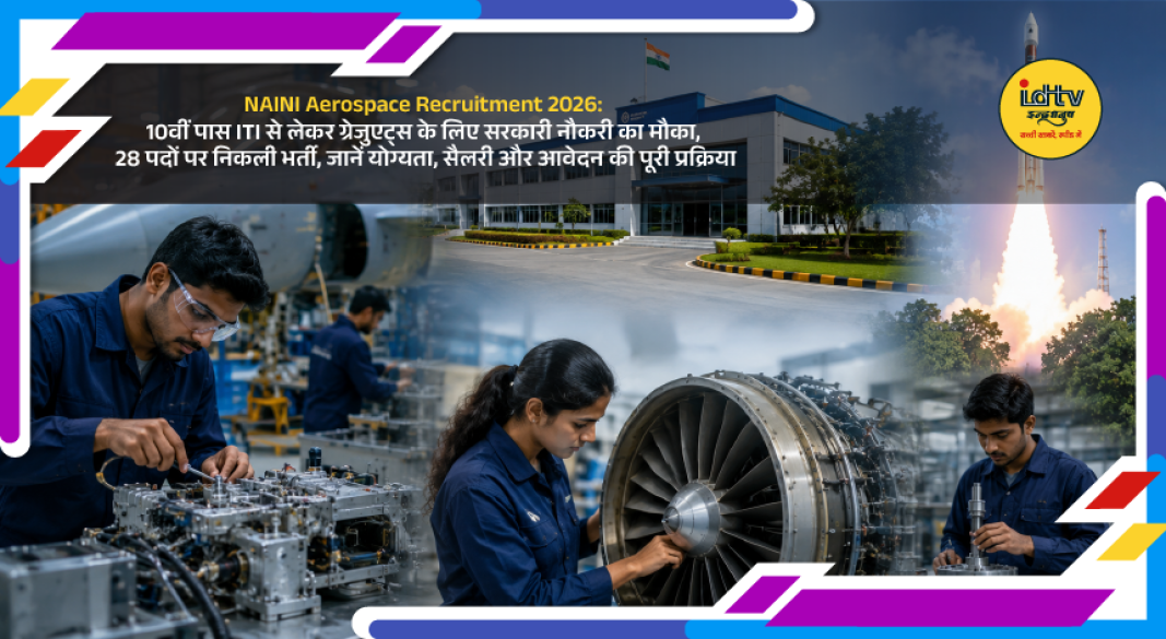NAINI Aerospace Limited recruitment 2026 notification for Operator and Junior Assistant posts in Prayagraj.