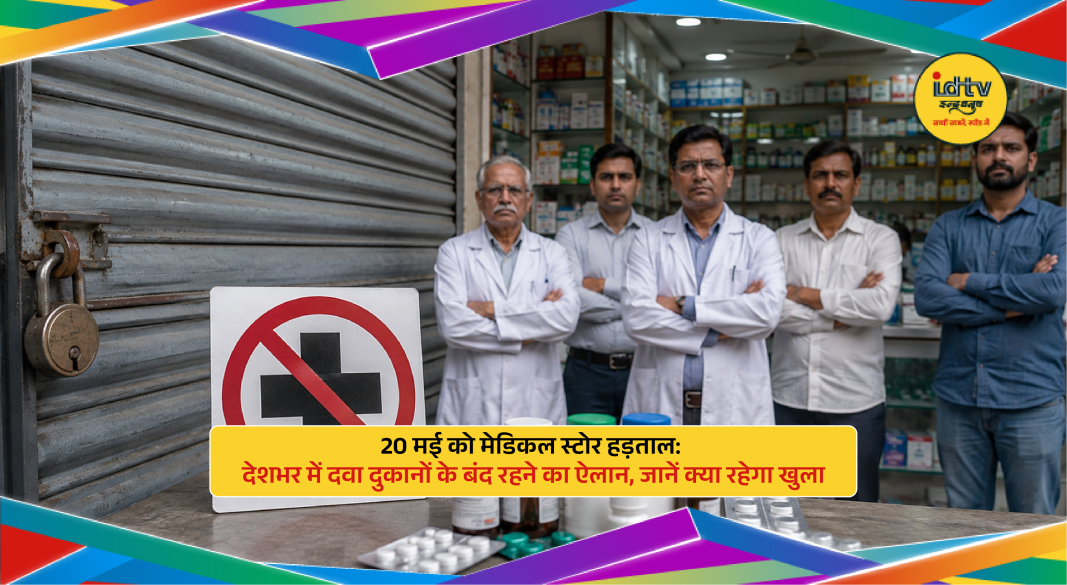 Customers buying medicines from a medical store ahead of nationwide pharmacy strike in India