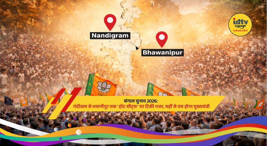 West Bengal election 2026 hot seats map highlighting Nandigram, Bhabanipur and key political battlegrounds