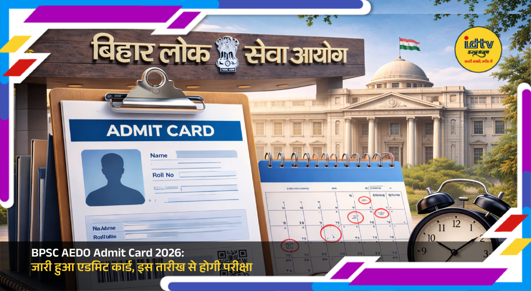 BPSC AEDO Admit Card 2026 download page and exam hall entry