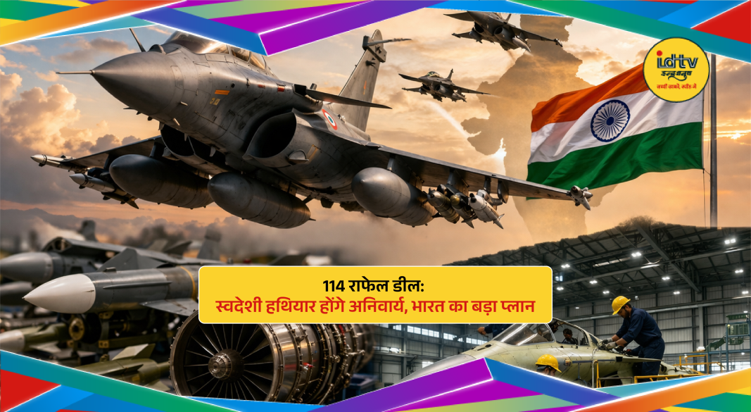 Indian Air Force Rafale fighter jet showcasing integration of indigenous missiles under Make in India initiative.