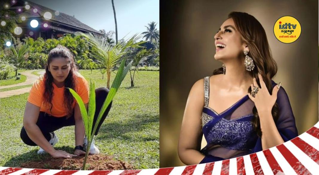 Huma Qureshi tree plantation