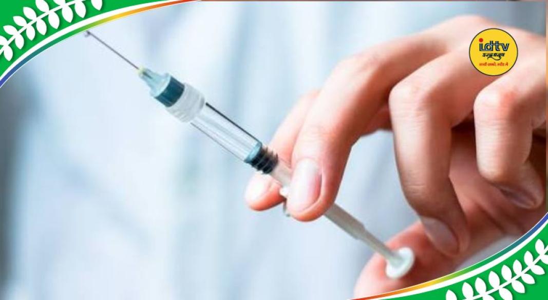 used syringe prick
