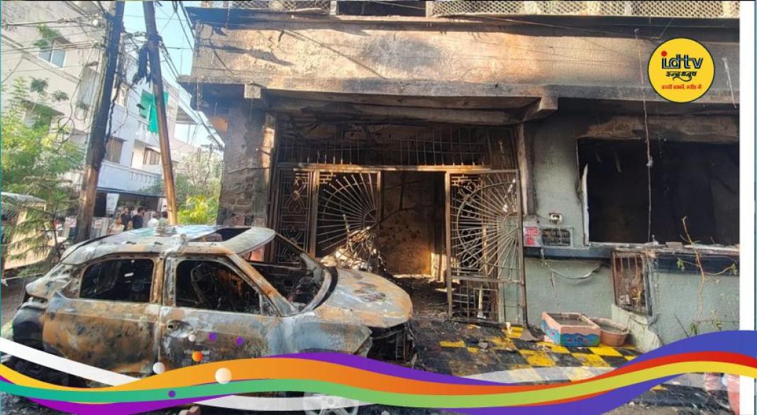 Indore electric car accident