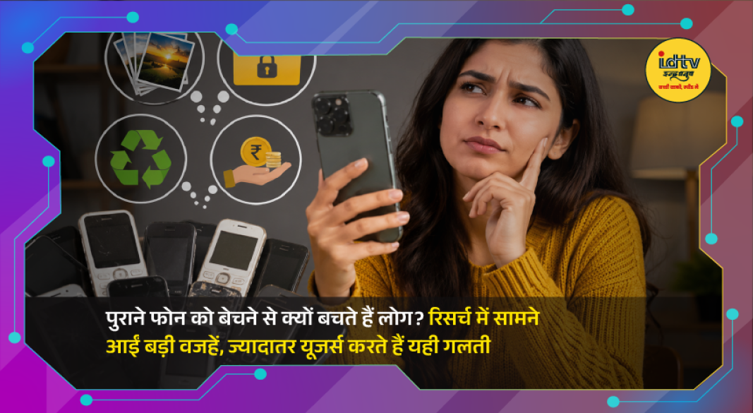 Old smartphones and laptops stored in a drawer, highlighting data security concerns and growing e-waste issues.