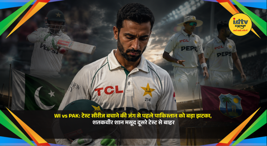 Shan Masood ruled out of Pakistan second Test against West Indies after suffering finger fracture