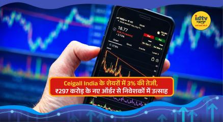 Ceigall India stock chart rising after ₹297 crore order boost in infrastructure and power projects
