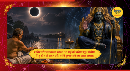 Devotees offering oil lamp and prayers to Shani Dev on शनिश्चरी अमावस्या 2026
