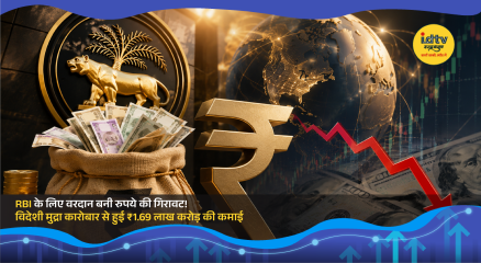 RBI headquarters building as the central bank reports record gains from foreign exchange operations