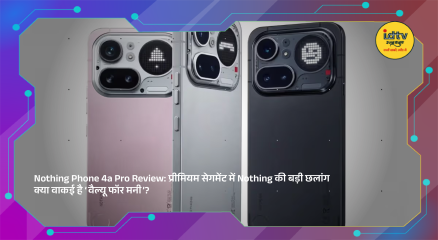 Nothing Phone 4a Pro showing transparent design, Glyph lights and triple camera setup in premium finish