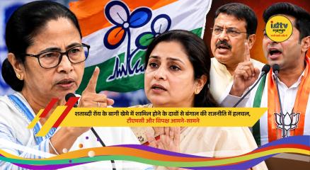 TMC MP Shatabdi Roy amid speculation over internal party differences and political developments in West Bengal.